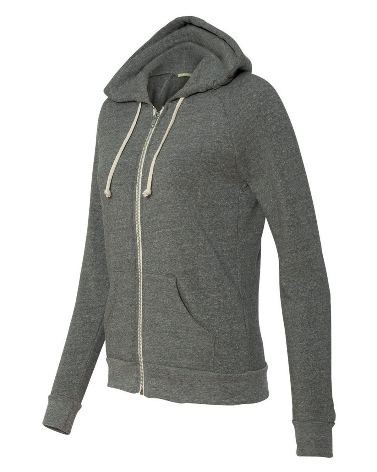 Alternative 9573 Eco-Fleece Womens Adrian Hooded Full-Zip Sweatshirt