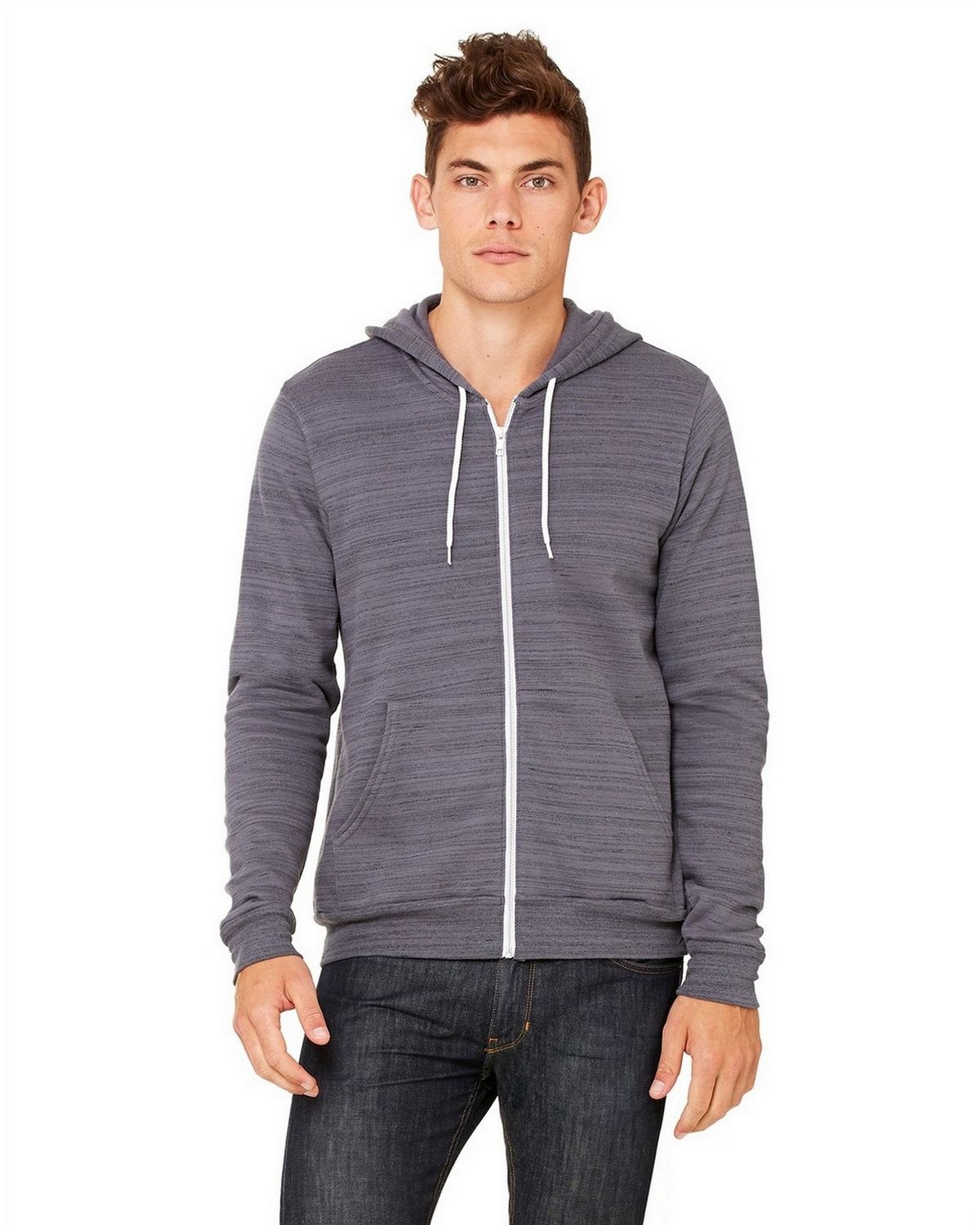 Bella + Canvas 3739 Unisex Poly Cotton Fleece Hoodie - ApparelnBags.com