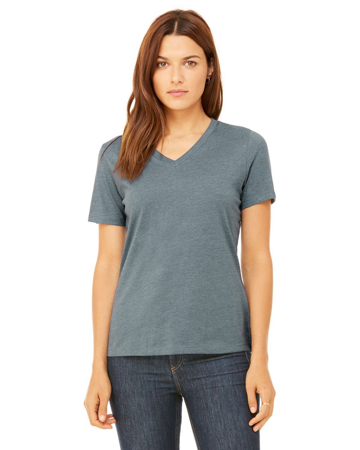 Bella + Canvas 6405 Ladies Missy’s Relaxed Jersey Short-sleeve V-neck T 