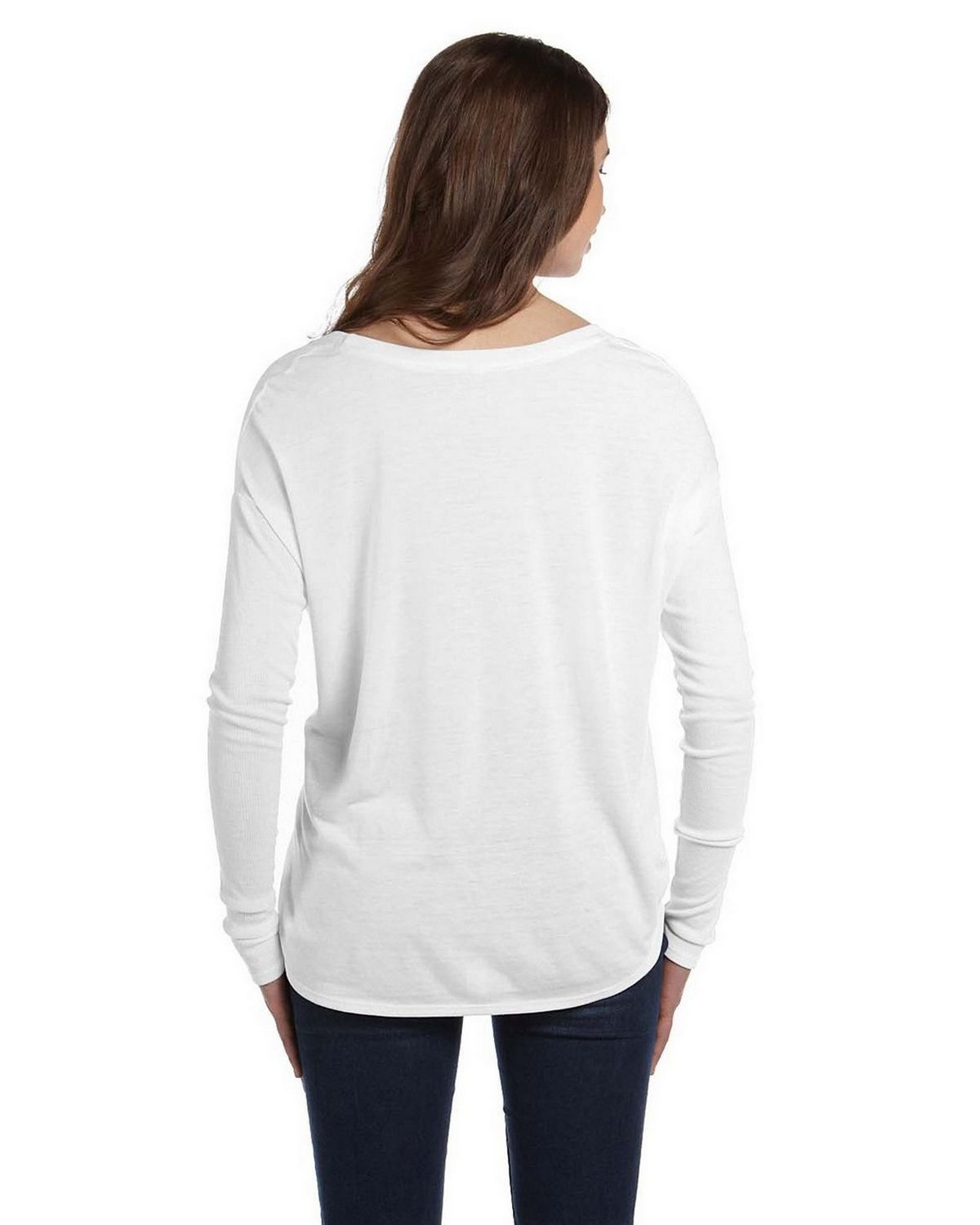 Download Bella + Canvas 8852 Ladies Flowy Long Sleeve T Shirt - ApparelnBags.com