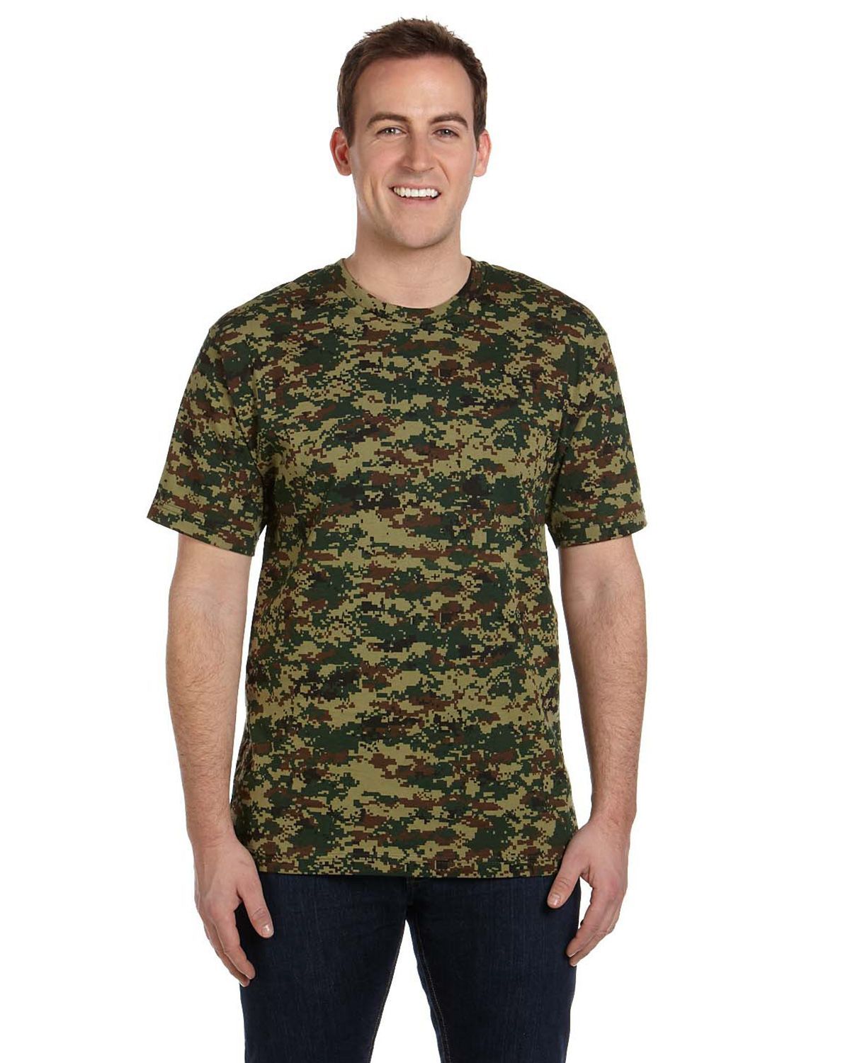 Russell Outdoor Realtree Camo Ladies V-Neck T-Shirt Womens Tee XS-3XL LRO54V
