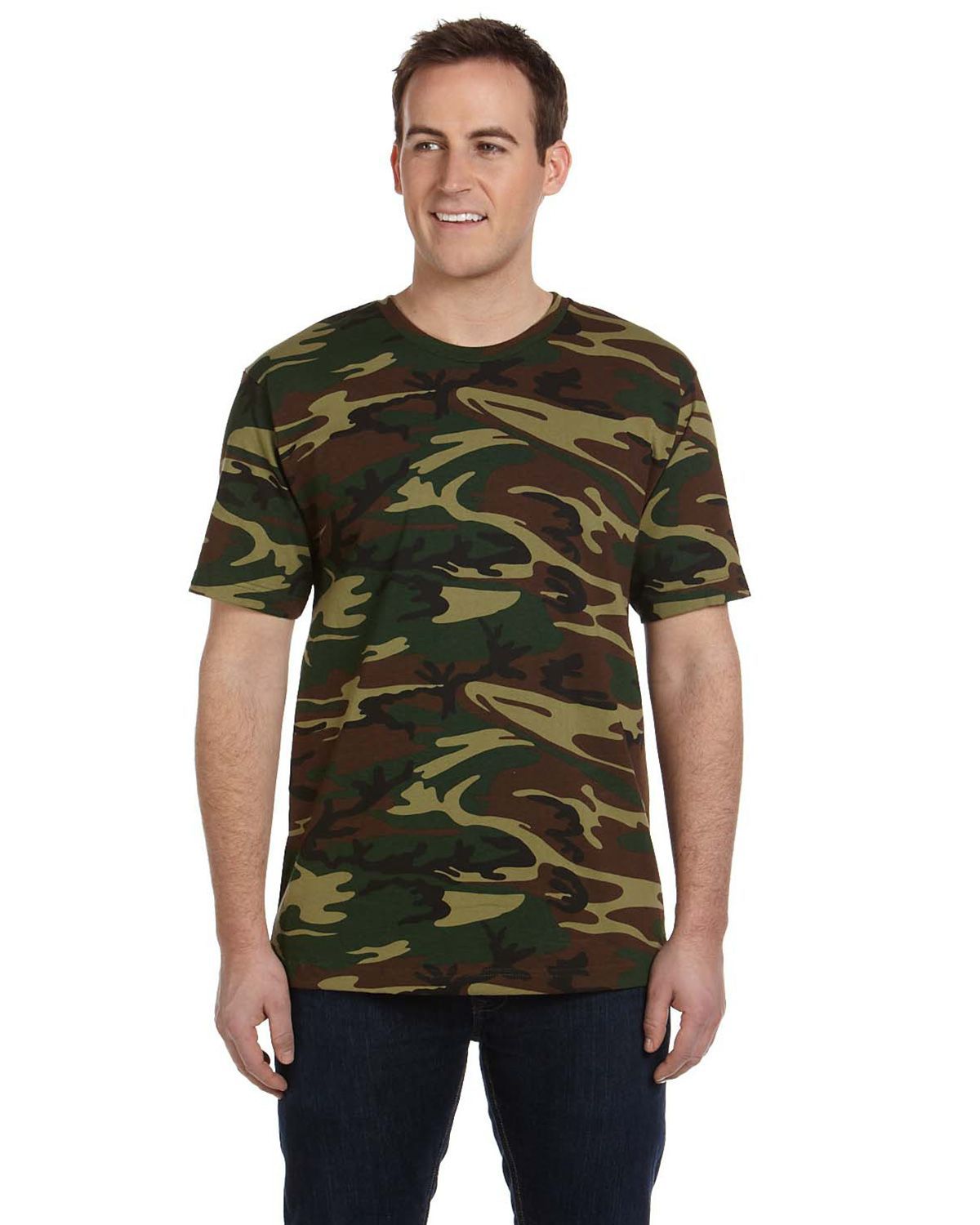 Code Five LS3906 5.5 oz. Adult Camouflage T-Shirt - ApparelnBags.com