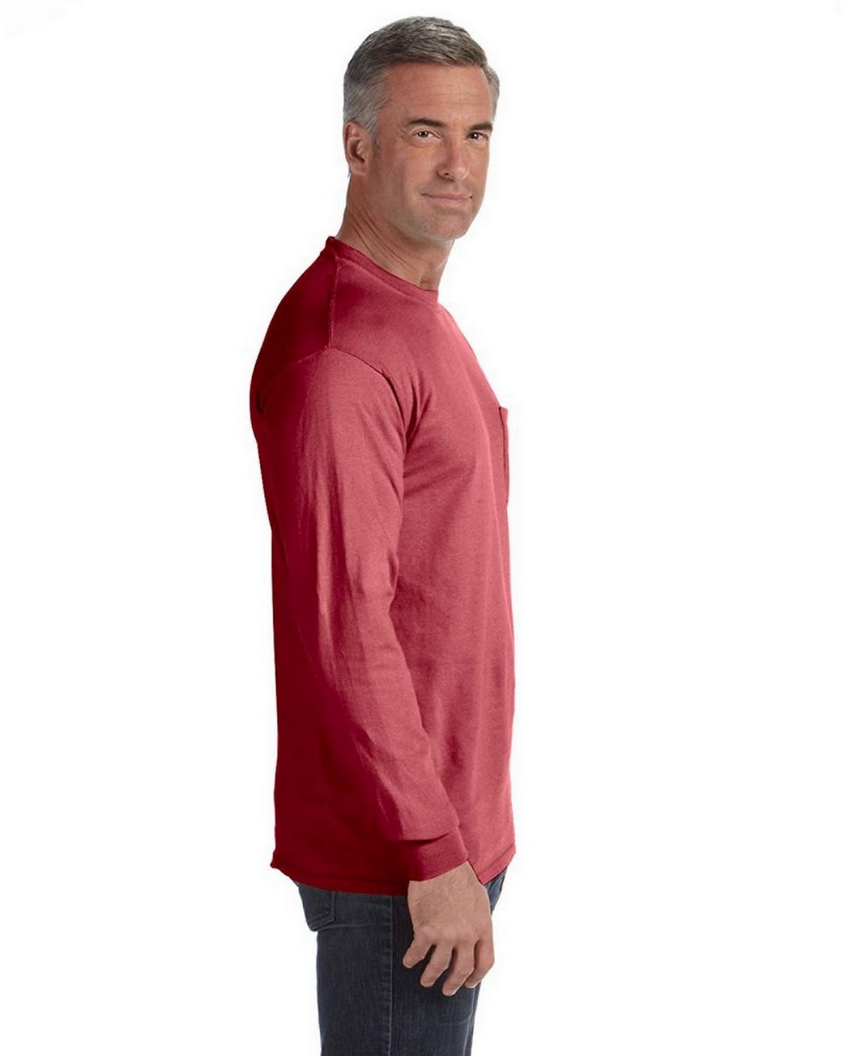 Comfort Colors C4410 Long Sleeve Pocket T-Shirt - ApparelnBags.com