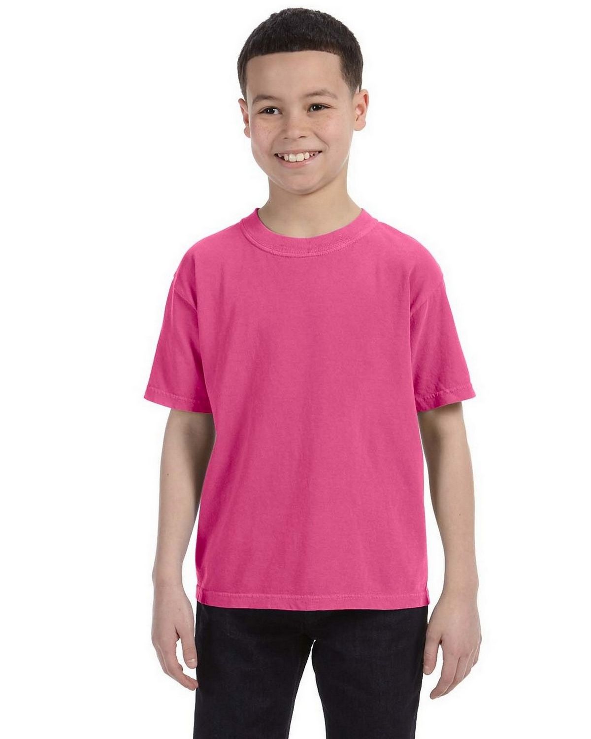 Size Chart for Comfort Colors C9018 Youth Ringspun T Shirt