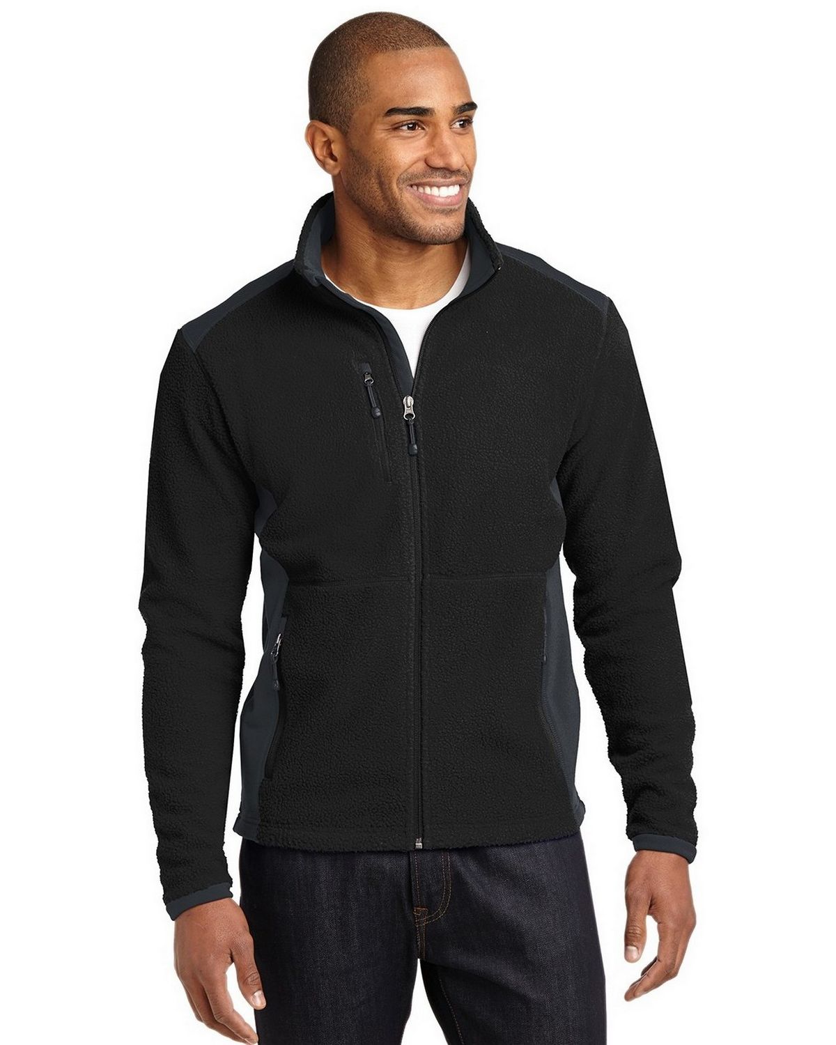 Eddie Bauer EB232 Full Zip Sherpa Fleece Jacket - For Men
