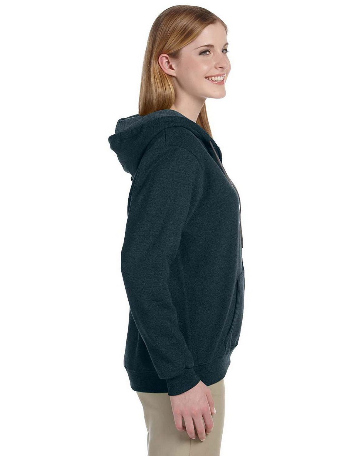 Gildan 18700FL Missy Fit Heavy BlendVintage Full Zip Hooded Sweatshirt ...