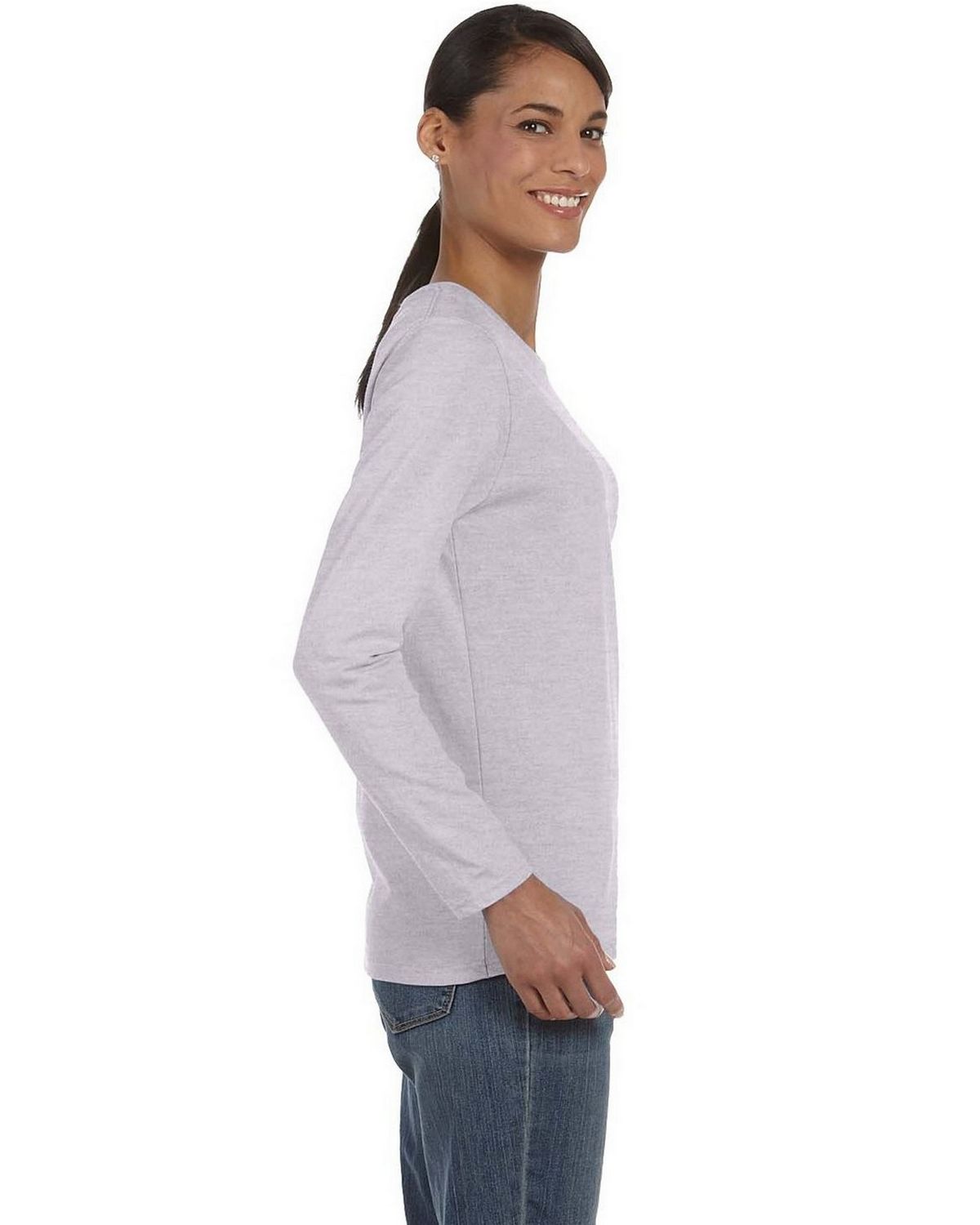 Gildan 5400l Missy Fit Heavy Cotton Fit Long Sleeve T Shirt