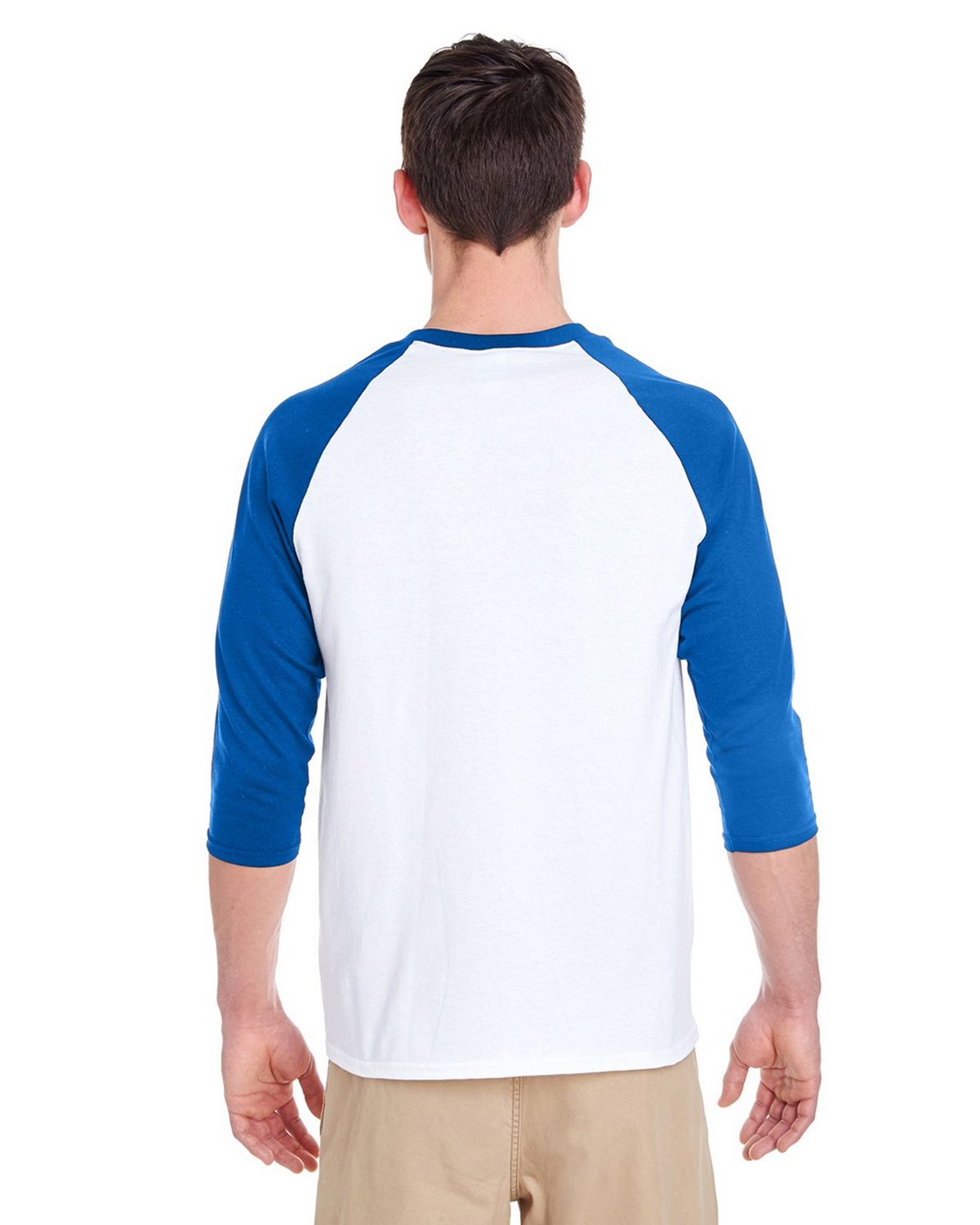 Gildan 5700 Heavy Cotton Adult 3/4-Sleeve Raglan T-Shirt - ApparelnBags.com