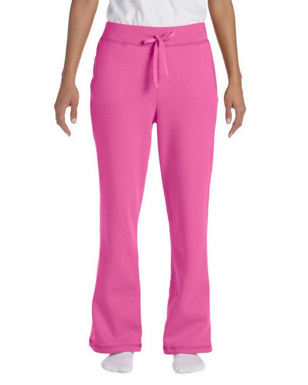 pink gildan sweatpants