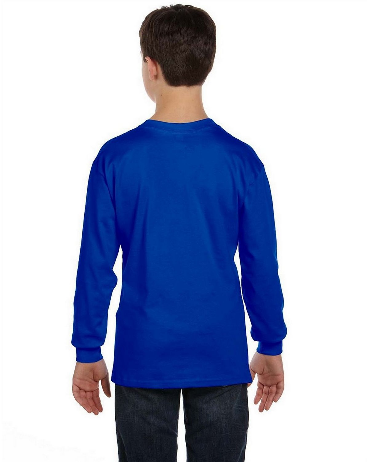 Gildan G540B Youth Heavy Cotton Long Sleeve T Shirt - ApparelnBags.com