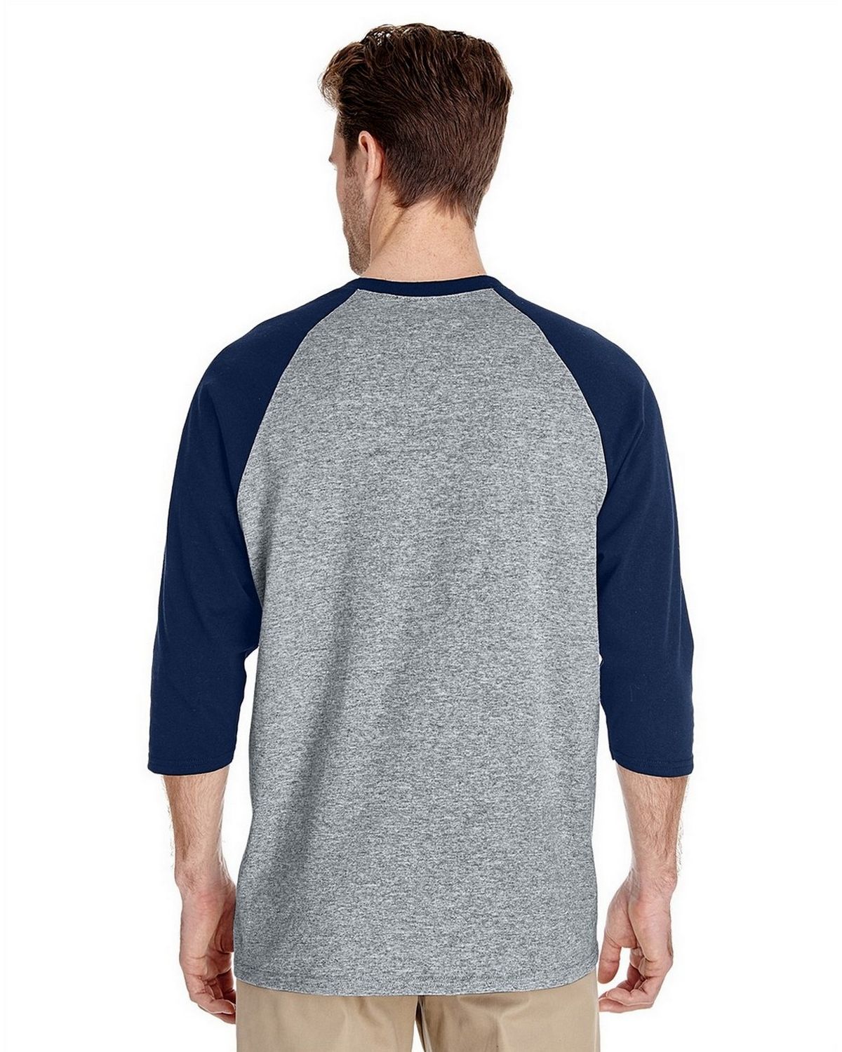 Gildan G570 Heavy Cotton ¾-Sleeve Raglan - ApparelnBags.com