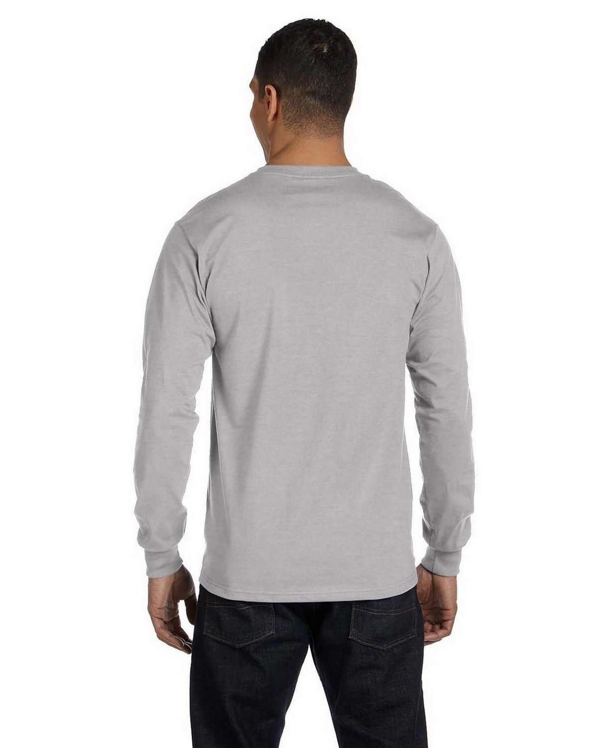 Hanes 5286 100% ComfortSoft Cotton Long Sleeve T Shirt - ApparelnBags.com