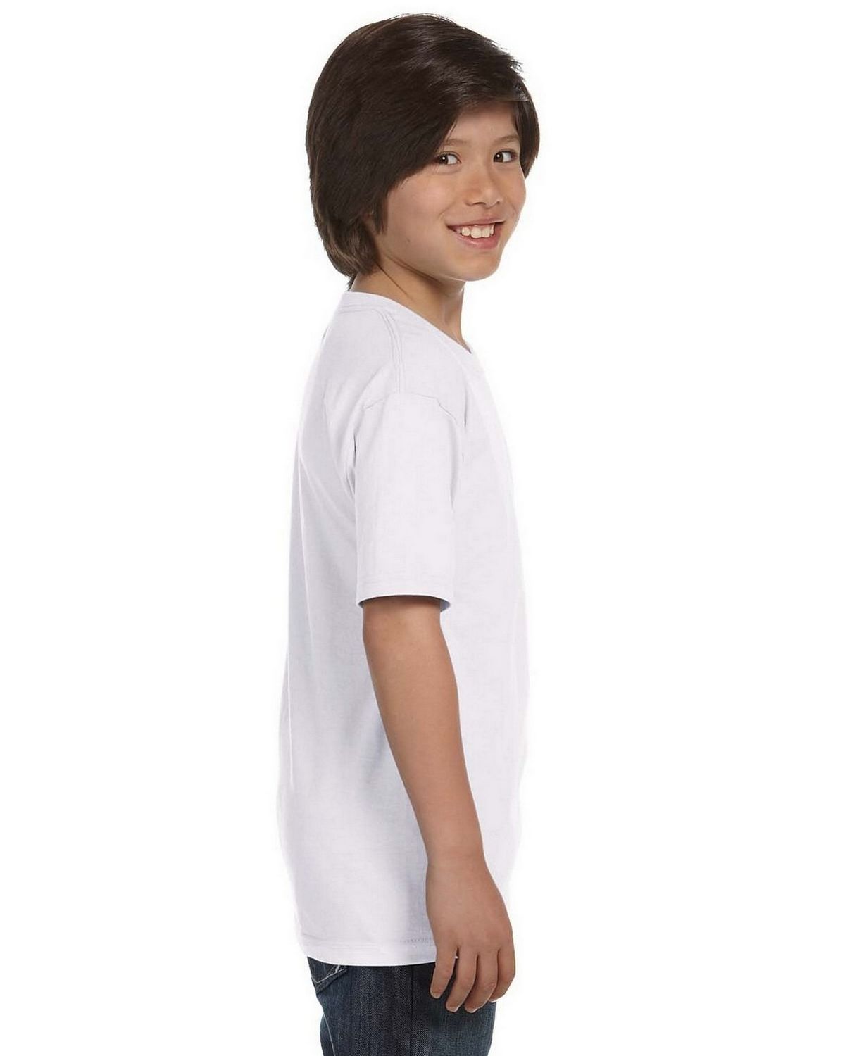 Size Chart for Hanes 5480 Youth ComfortSoft Cotton T-Shirt