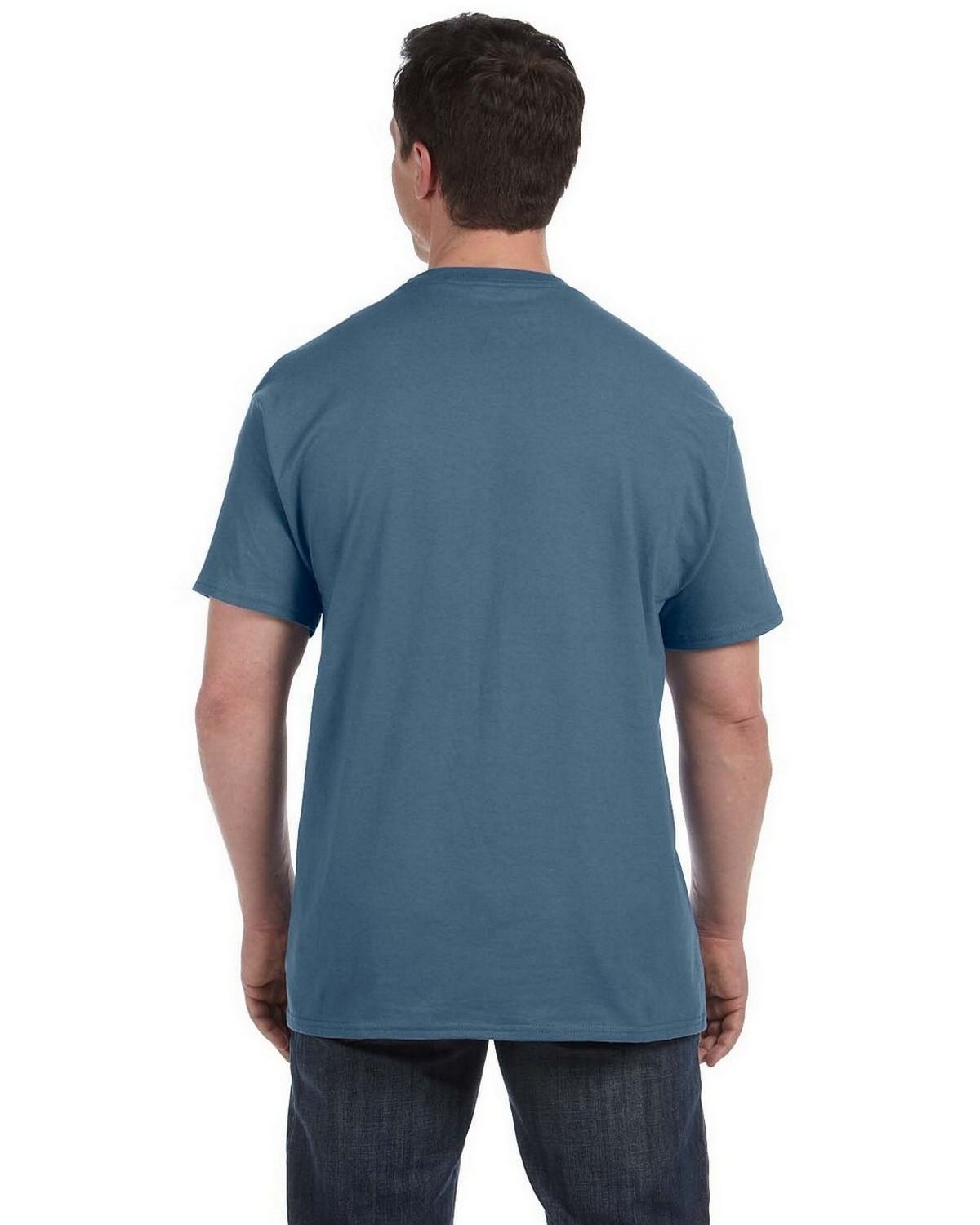 Hanes H5590 Tagless Pocket T-Shirt - ApparelnBags.com
