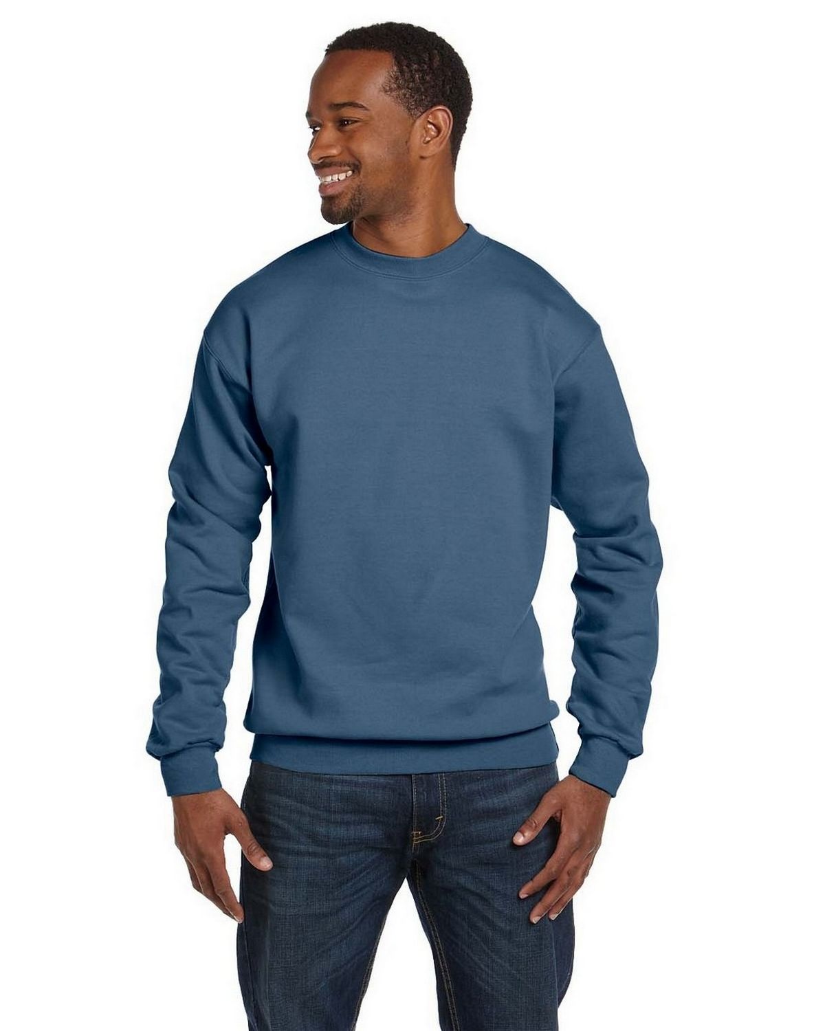 Hanes P1607 Comfort Blend 50/50 Fleece Crew - ApparelnBags.com