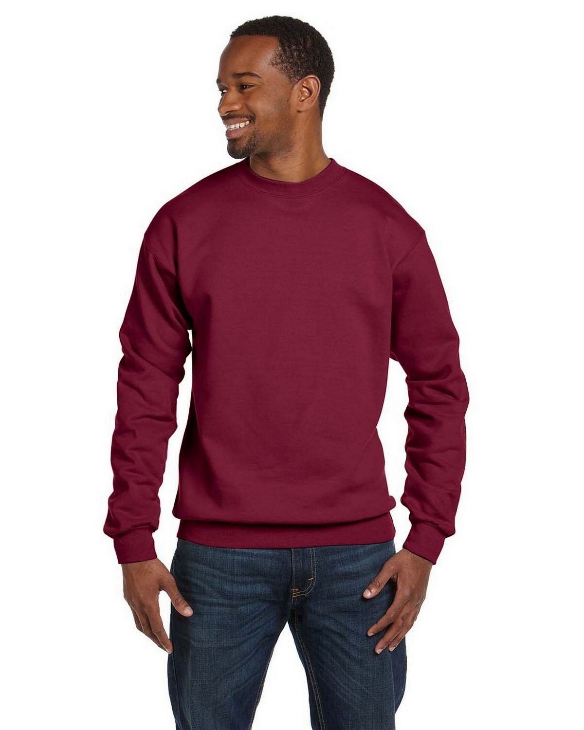 Hanes P1607 Comfort Blend 50/50 Fleece Crew - ApparelnBags.com