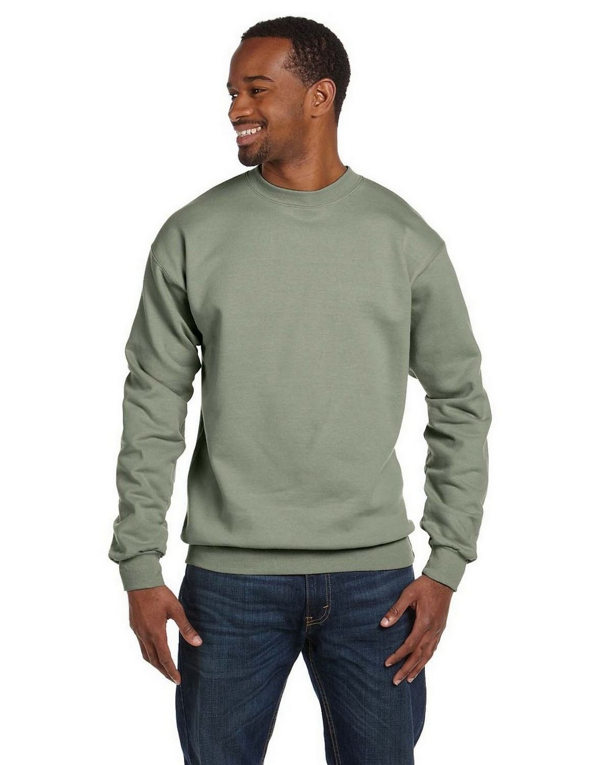 Hanes P1607 Comfort Blend 50/50 Fleece Crew - ApparelnBags.com