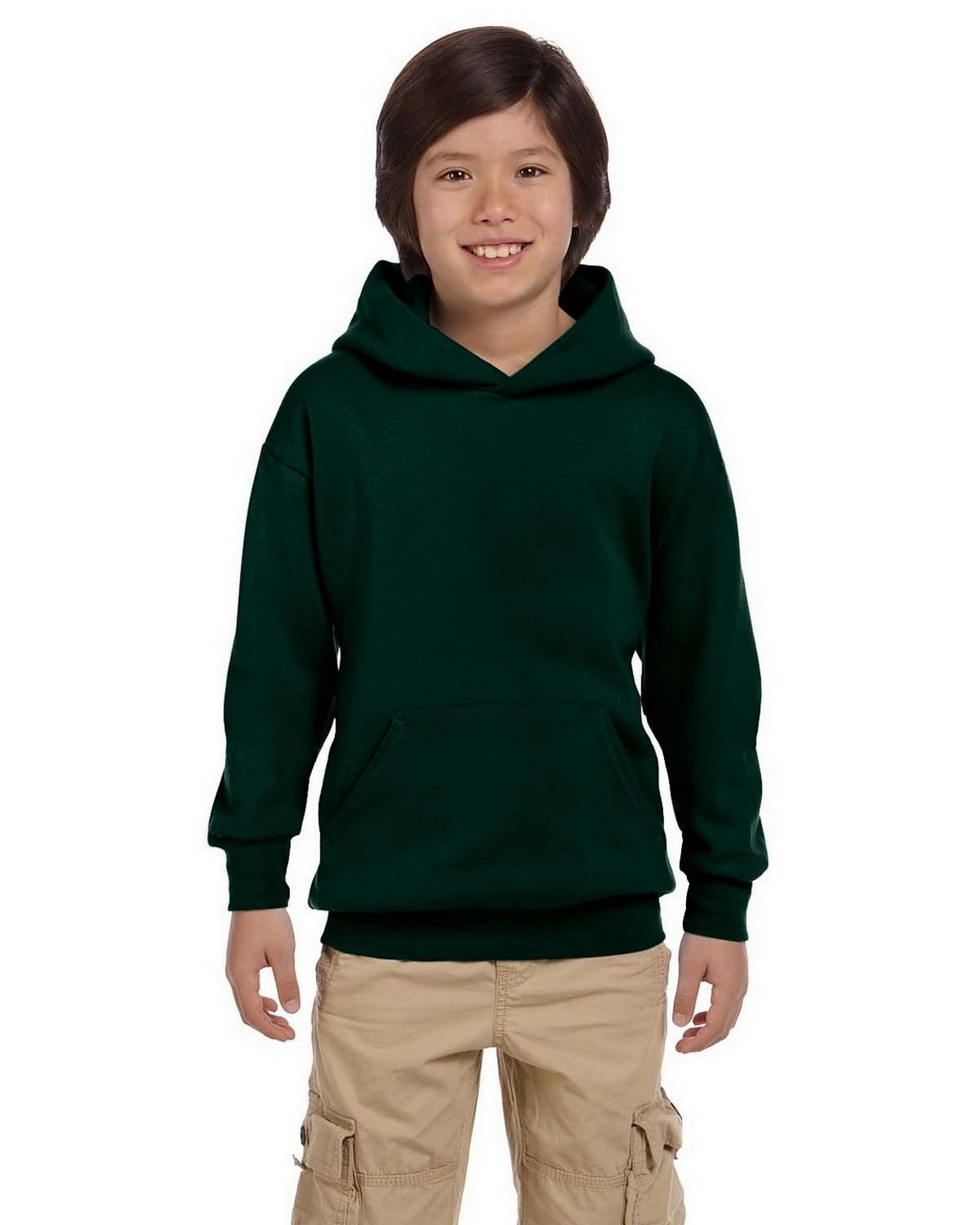 Hanes P473 Youth ComfortBlend 50/50 Pullover Hood - ApparelnBags.com