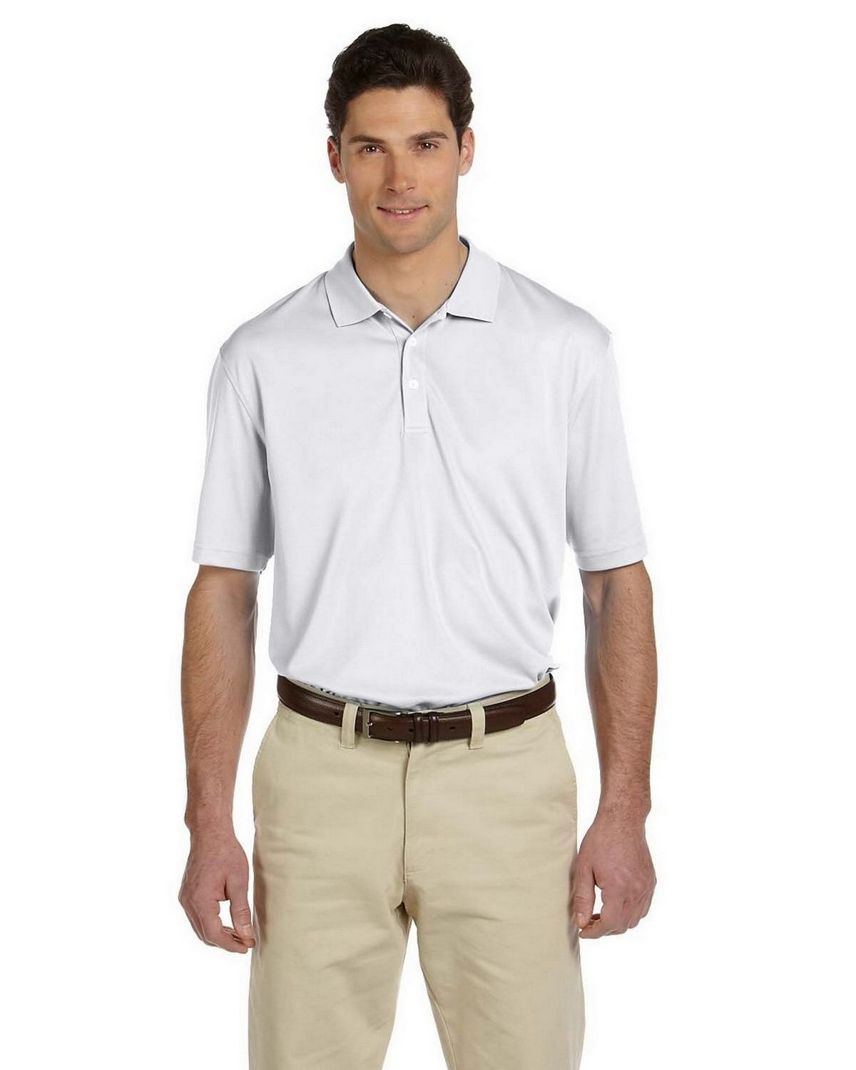 Harriton M353 Mens Double Mesh Sport Shirt - ApparelnBags.com