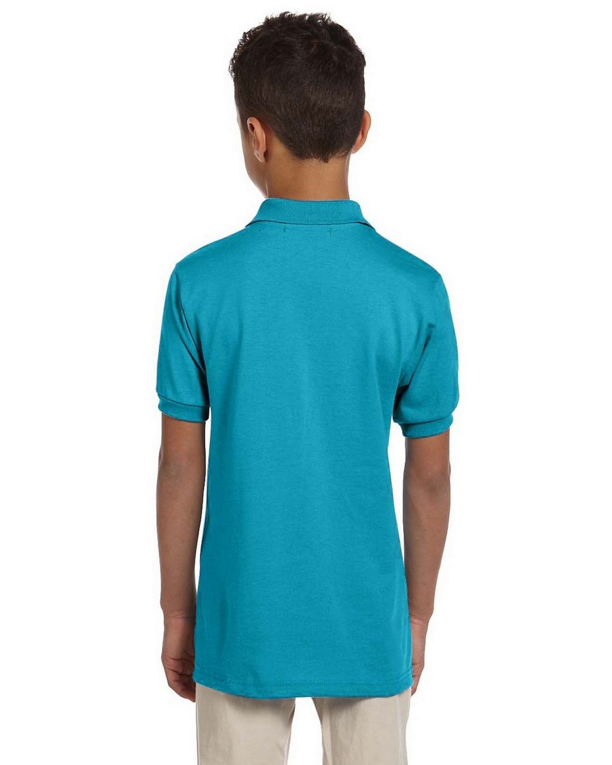 Jerzees 437Y Youth 50/50 Jersey Polo with SpotShield - ApparelnBags.com