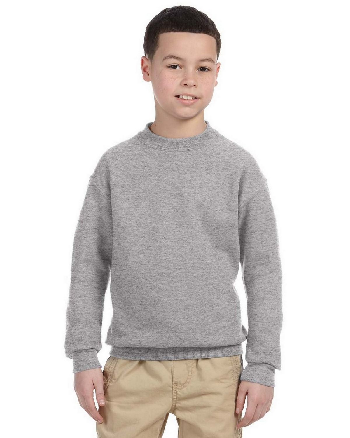 Size Chart For Jerzees 4662b Youth 95 Oz Super Sweats 5050 Crew