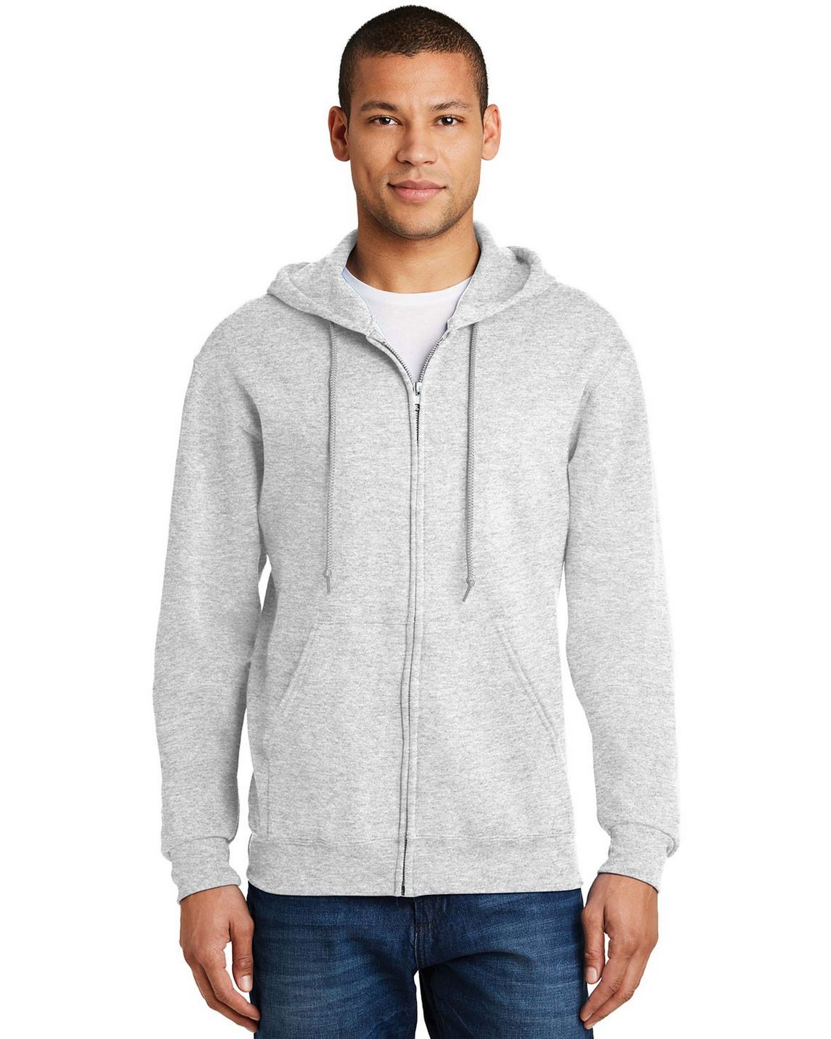 Size Chart for Jerzees 993M NuBlend Full-Zip Hooded Sweatshirt