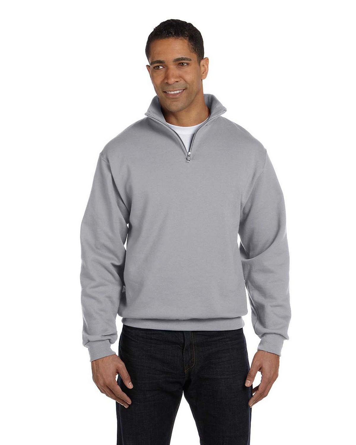 Jerzees 995 Adult NuBlend Quarter-Zip Cadet-Collar Sweatshirt ...