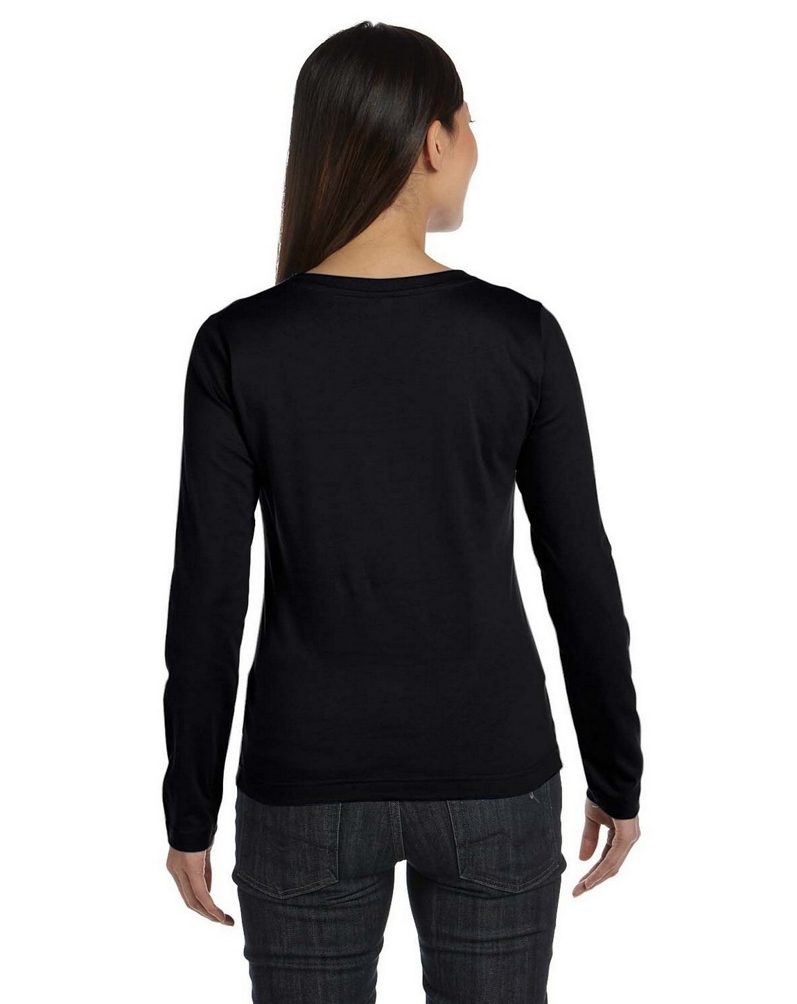 LAT 3588 Womens Ringspun Long-Sleeve T-Shirt - ApparelnBags.com