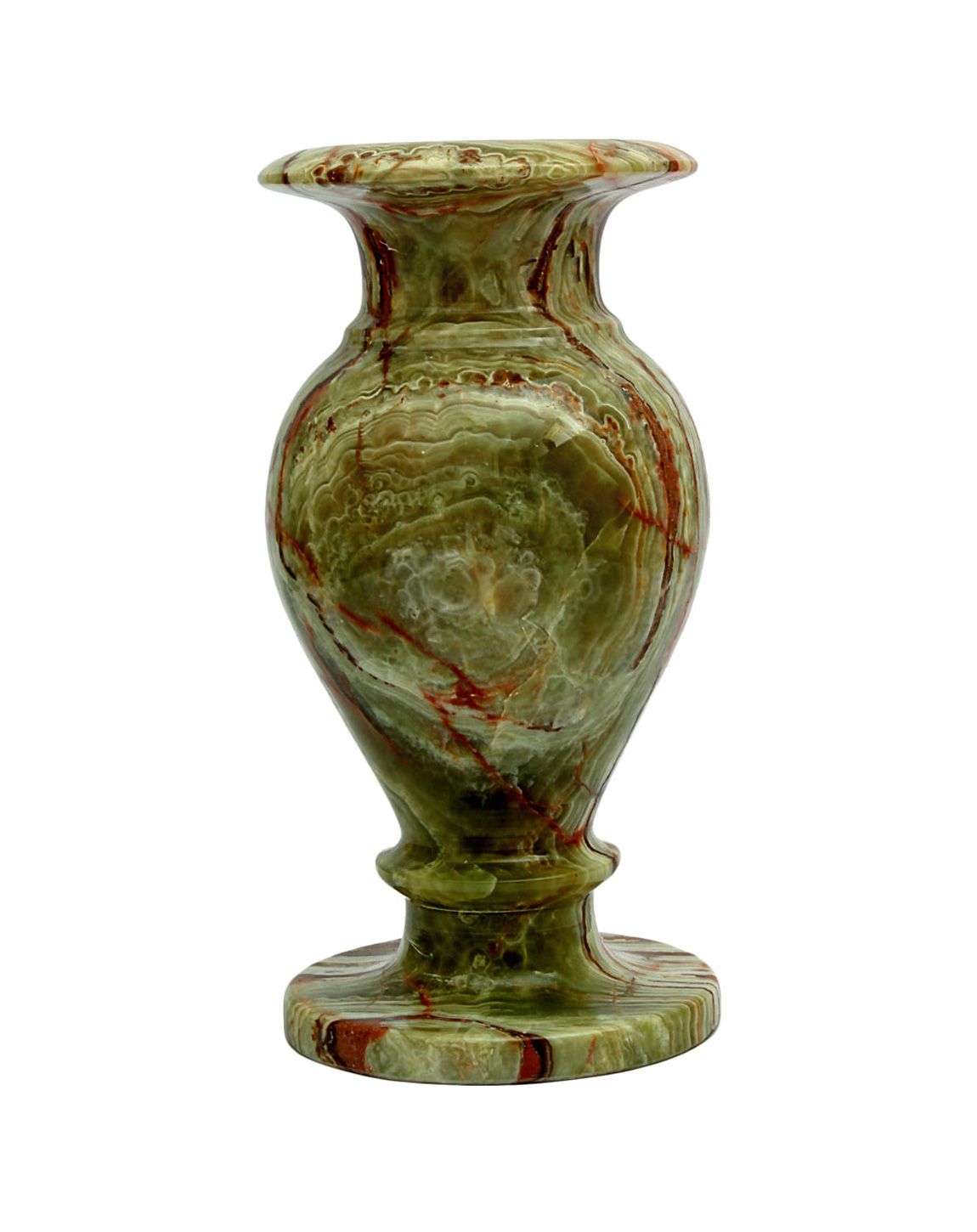 Natures Artifacts Multi Green Onyx Decorative Flower Vase