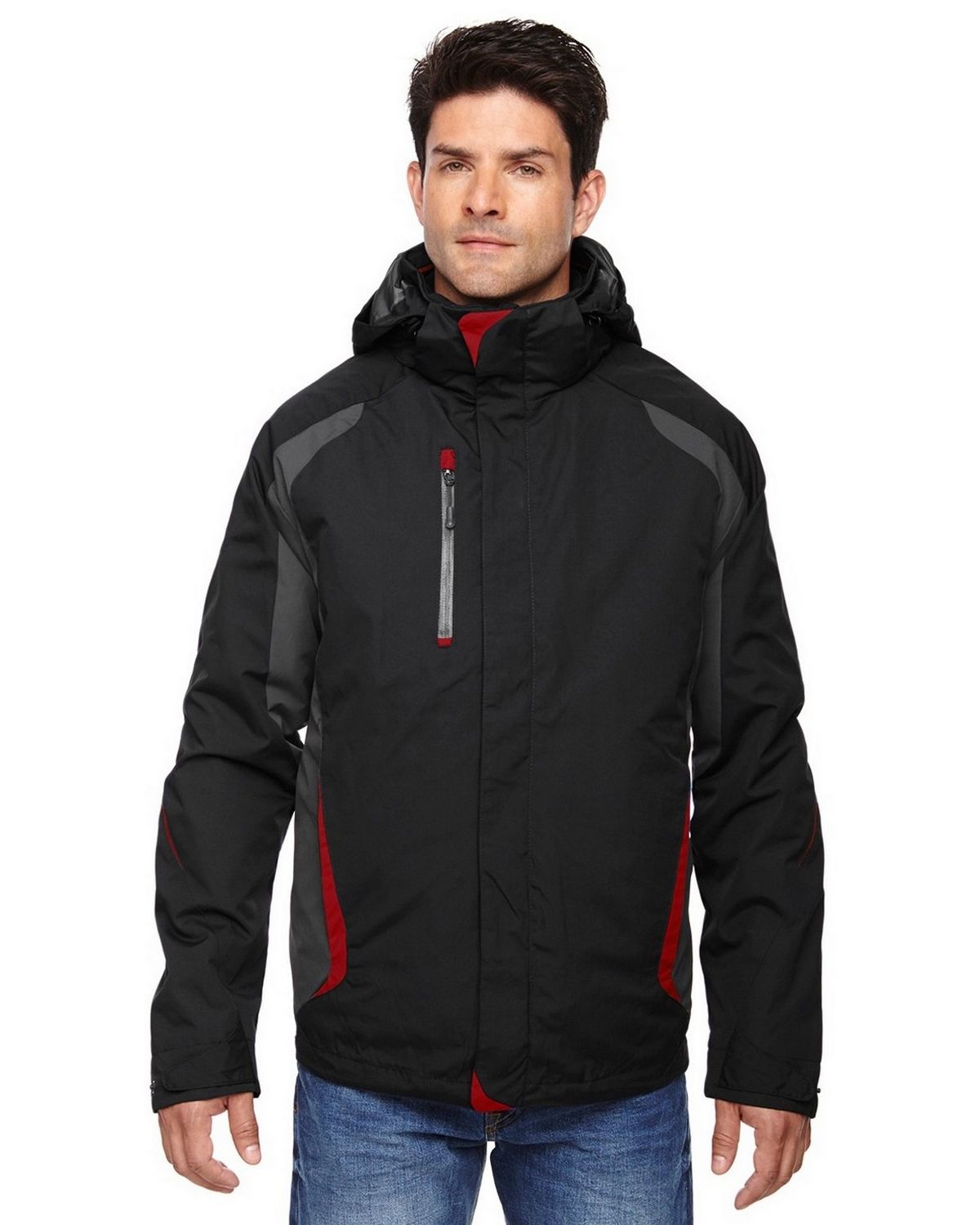 North End 88195 Height Mens 3-In-1 Jackets With Insulated Liner