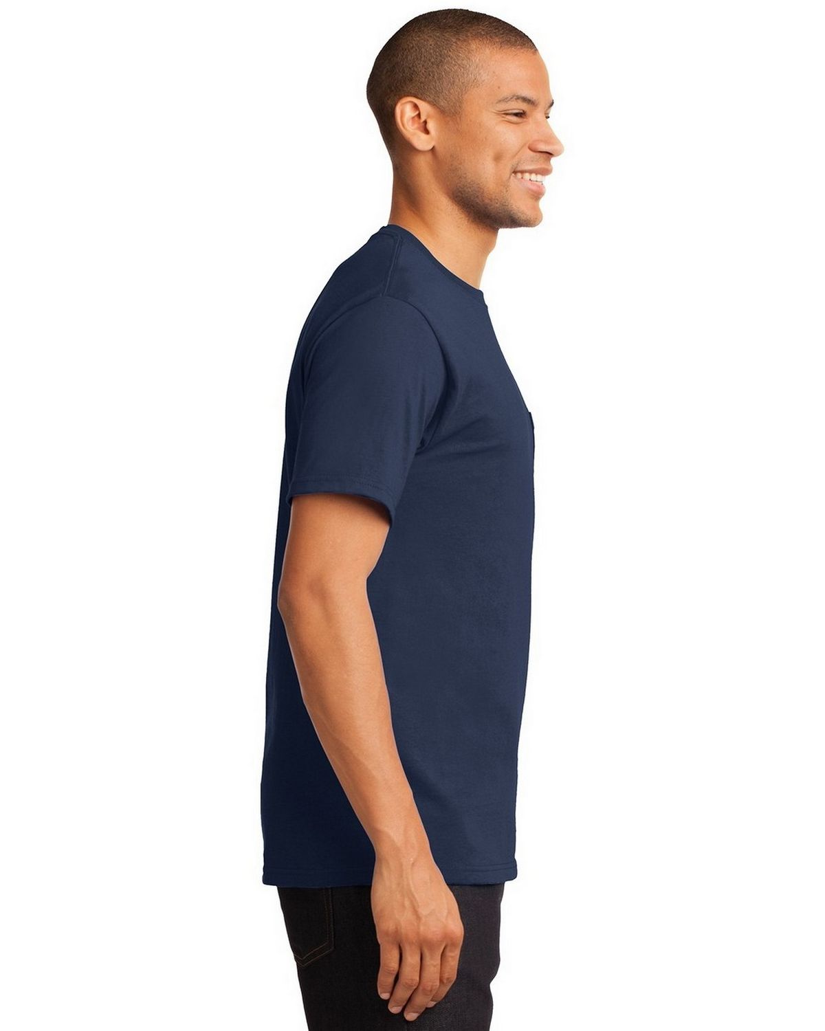Port & Company Essential T Shirt with Pocket Apparel Black PC61P 