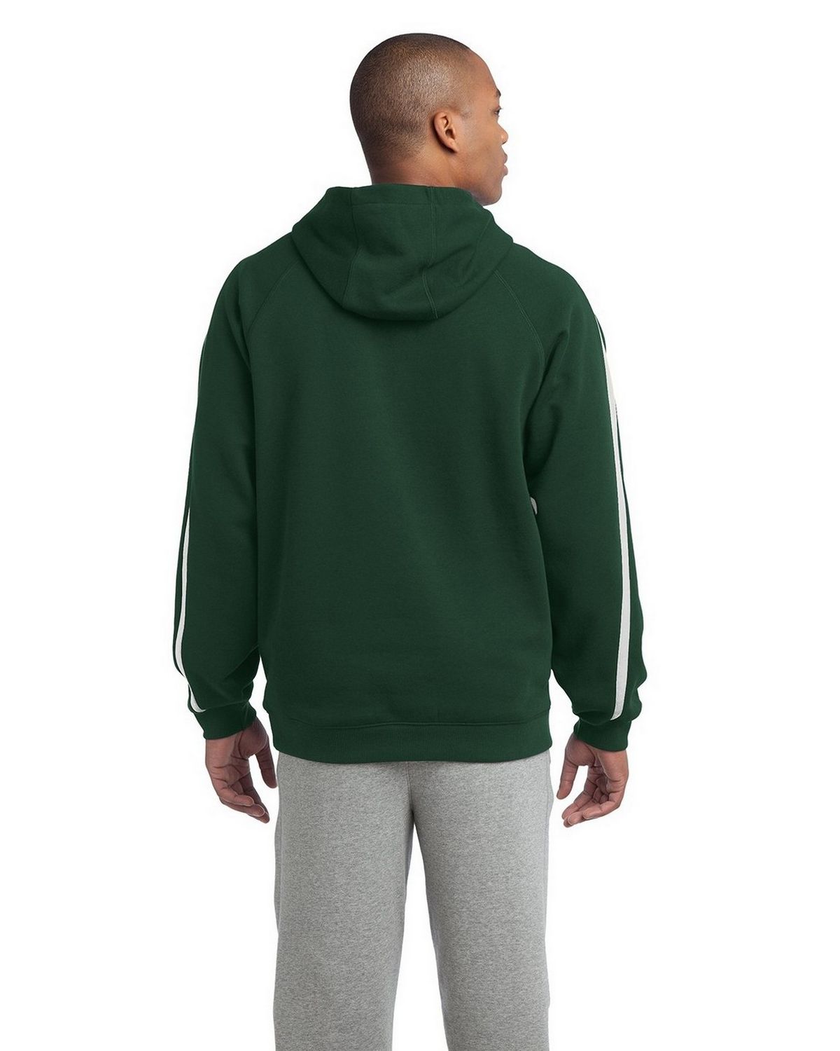 SportTek ST265 Sleeve Stripe Pullover Hooded Sweatshirt by Port