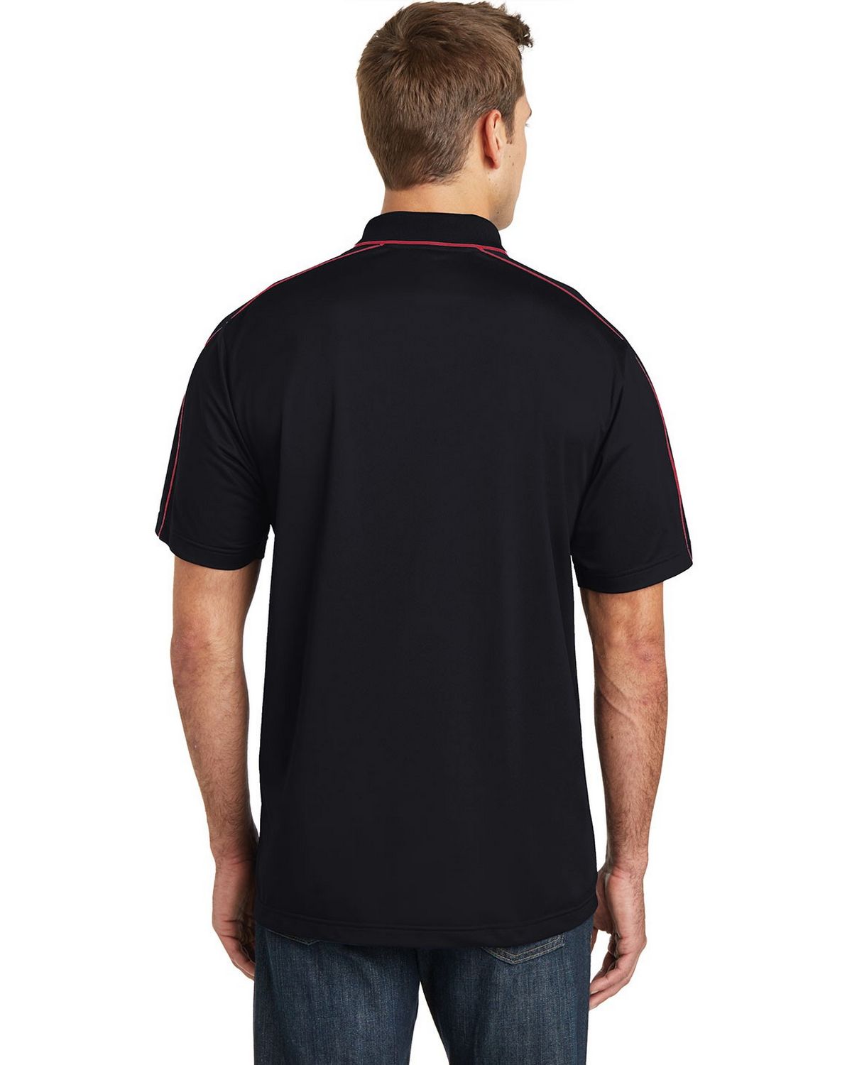 Size Chart for Sport-Tek ST653 Micropique Sport-Wick Piped Polo Shirt