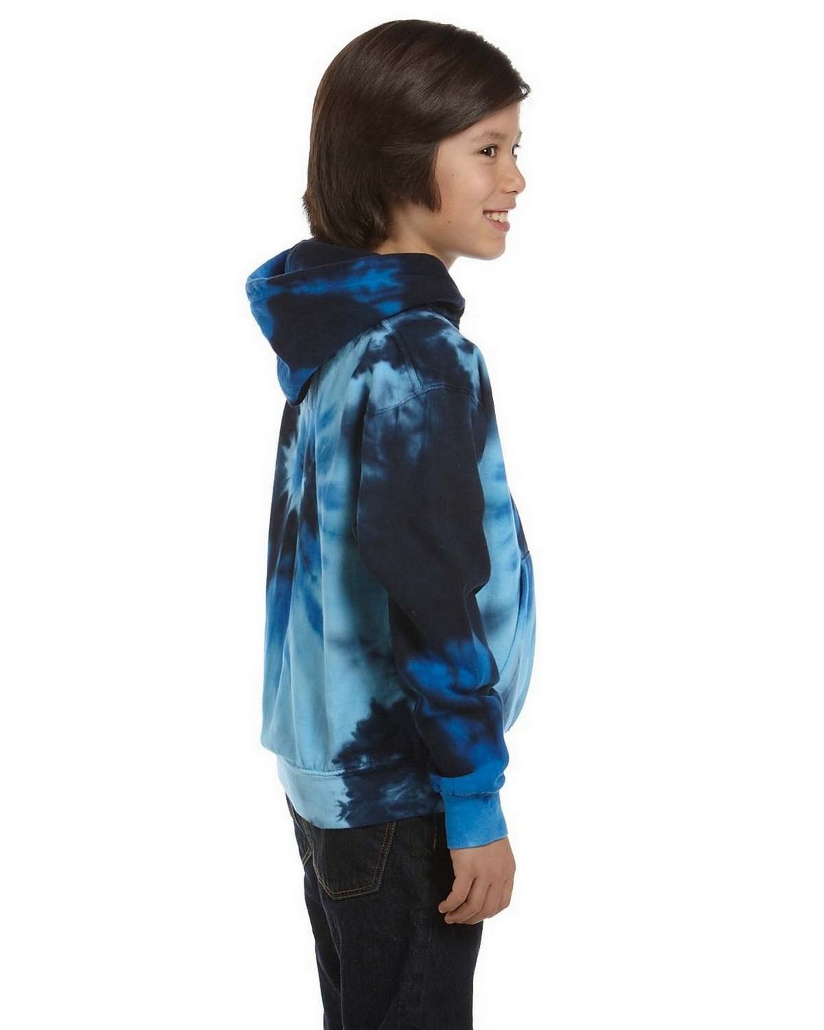 Tie-Dye CD877Y Youth Tie-Dyed Pullover Hood - ApparelnBags.com