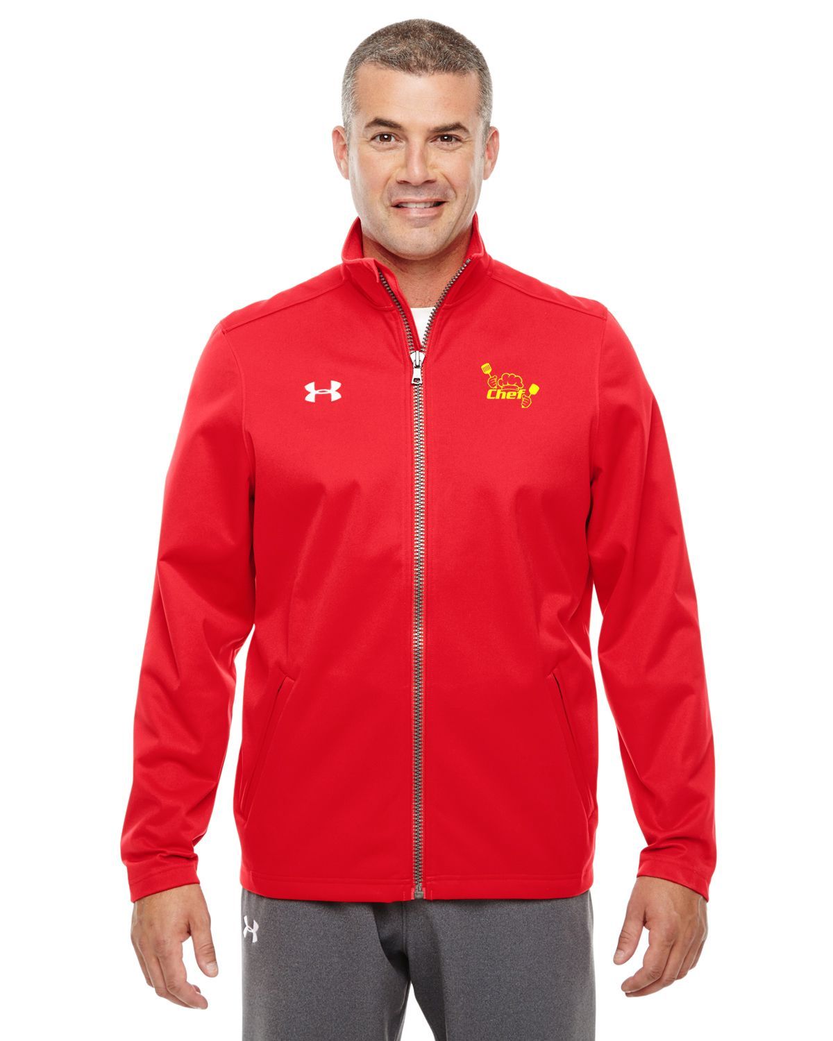under armour jackets red men