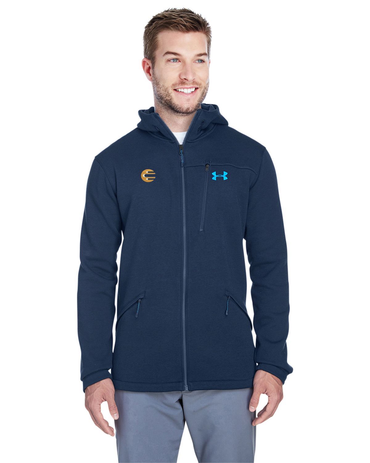 Under armour hoodie hot sale with thumb holes