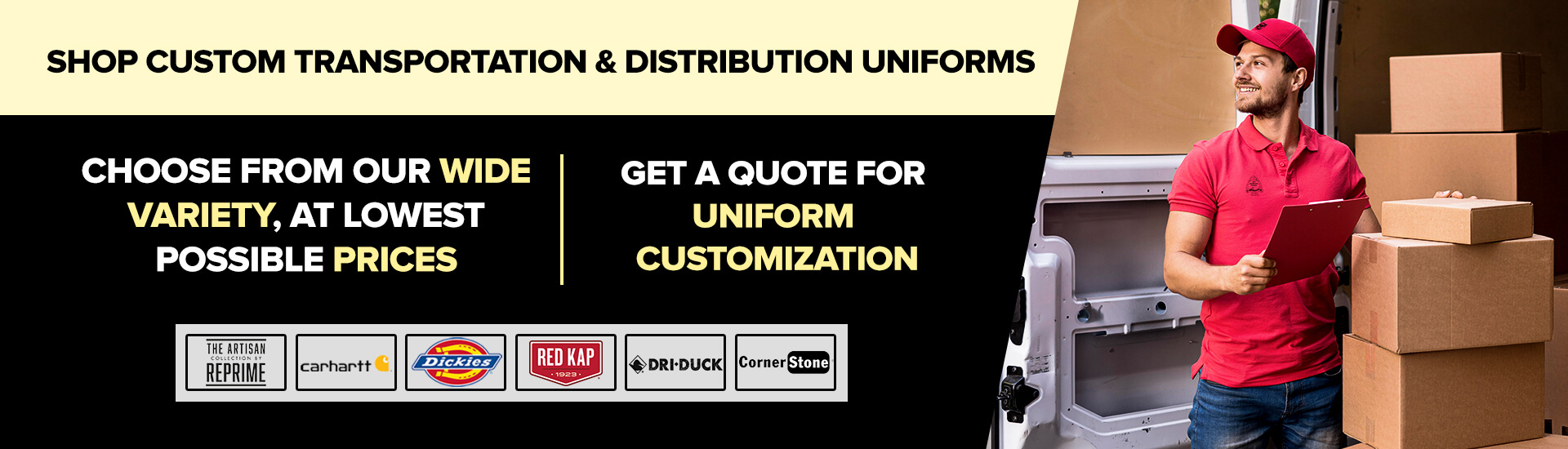 Shop Custom Transportation & Distribution Uniforms